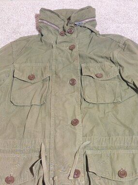 J. Crew Military field mechanic jacket Olive green Size S Small